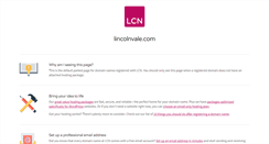 Desktop Screenshot of lincolnvale.com